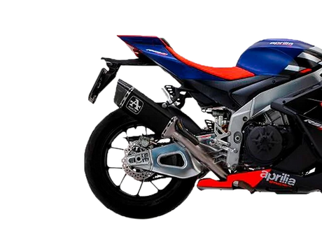 Arrow Aprilia TUONO/Rsv4 1100 Factory 21-24 Titanium Link Pipe+Titanium Dark Pista Silencer With Carbon End Cap And Db Killer 71003ptn