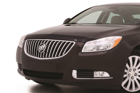 AVS 11-13 Buick Regal (Grille Fascia Mount) Aeroskin Low Profile Acrylic Hood Shield - Smoke 322055