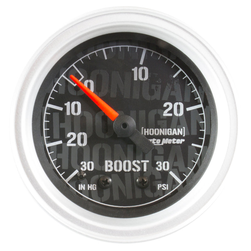Autometer Hoonigan 52mm 30 PSI Mechanical Vacuum/Boost Gauge 4303-09000