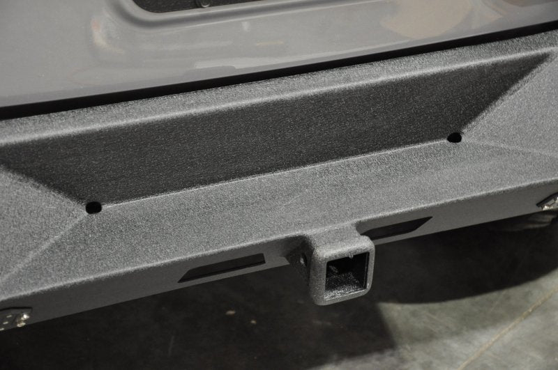 DV8 Offroad 07-18 Jeep Wrangler JK Full Length Rear Bumper w/ Lights RBSTTB-10