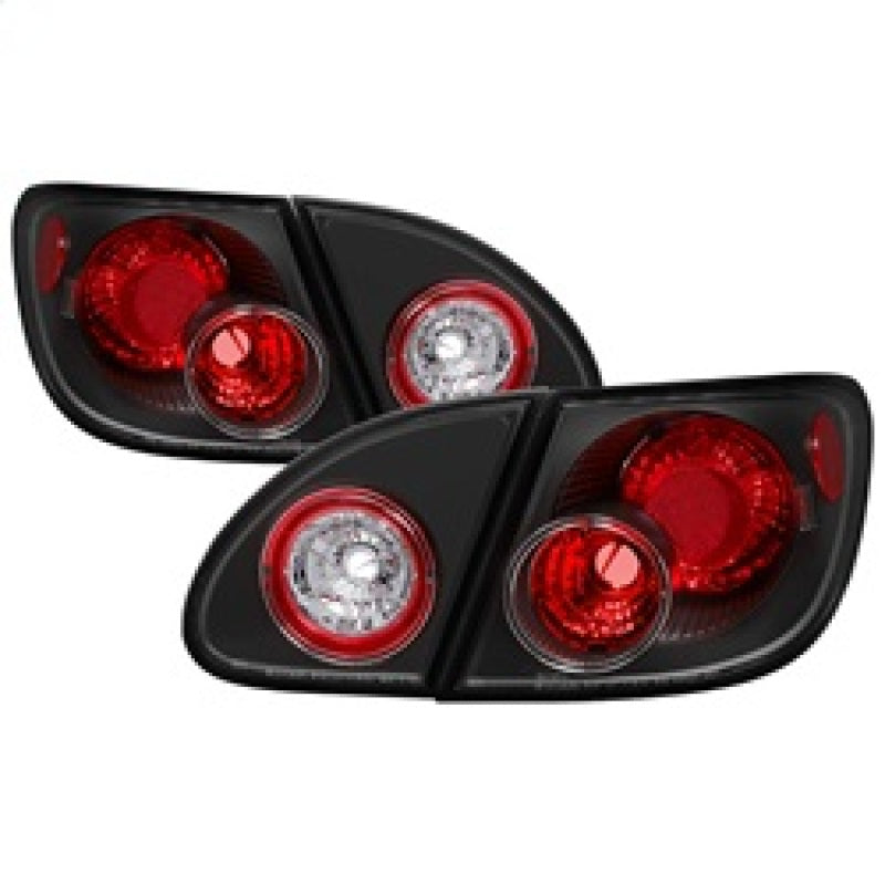 Spyder Toyota Corolla 03-08 Euro Style Tail Lights Black ALT-YD-TC03-BK 5007339