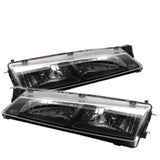 Spyder Nissan 240SX 97-98 Crystal Headlights Black HD-YD-N294-BK 5012616