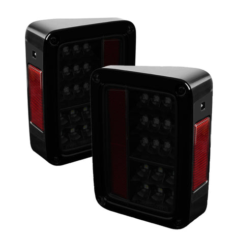 Spyder Jeep Wrangler 07-15 LED Tail Lights Black Smoke ALT-YD-JWA07-LED-BSM 5079978
