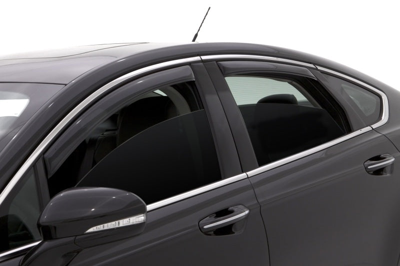AVS 13-18 Ford Fusion Ventvisor In-Channel Front & Rear Window Deflectors 4pc - Smoke 194714