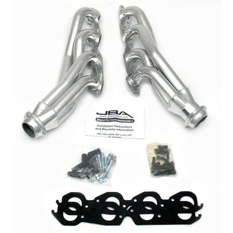 JBA 88-93 GM Truck 7.4L BBC w/o A.I.R. 1-3/4in Primary Silver Ctd Cat4Ward Header 1822S-3JS