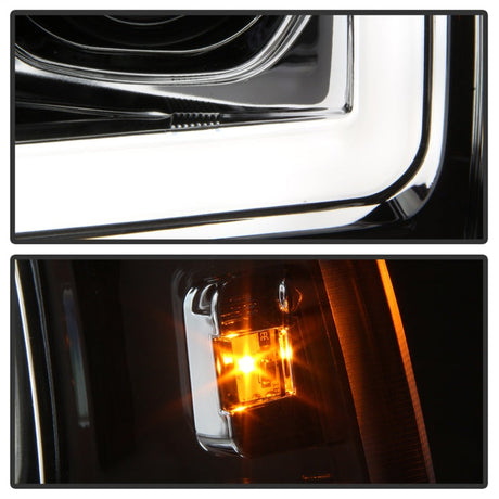 Spyder 99-04 Ford F-250 Super Duty Light Bar Projector Headlights - Chrome (PRO-YD-FF25099V2-LB-C) 5084675