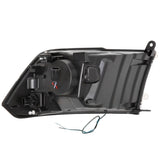 ANZO 09-18 Dodge Ram 1500 Plank Style Projector Headlights Chrome w/ Halo 111405