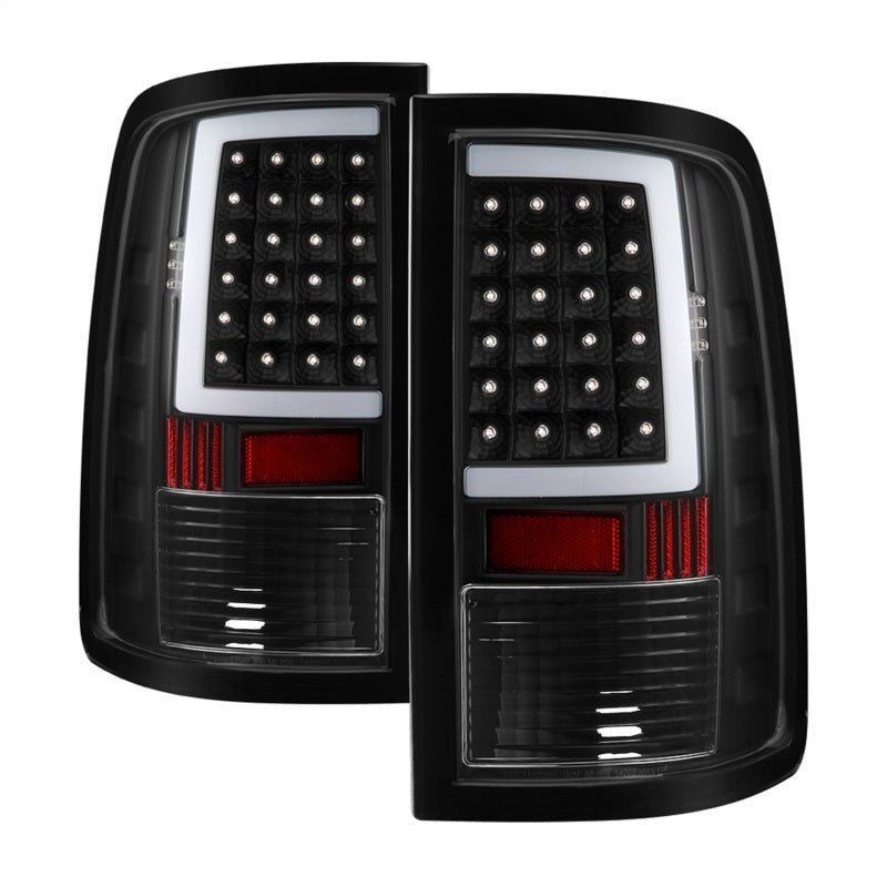xTune 13-18 Dodge Ram 1500 LED Tail Lights - Black (ALT-ON-DRAM13V2-LBLED-BK) 9041013