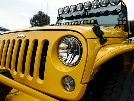 KC HiLiTES 07-18 Jeep JK (Not for Rubicon/Sahara) 7in. Gravity LED DOT Headlight (Pair Pack System) 42351