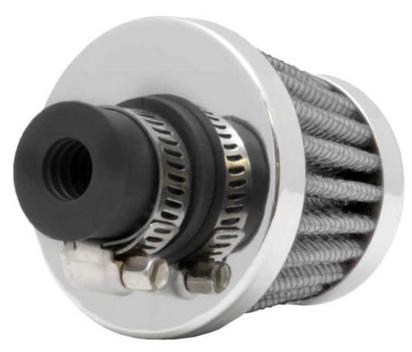 K&N 2in Base OD x .375in Flange ID x 1.75in H Rubber Base Crankcase Vent Filter - White 62-1600WT