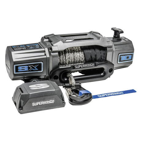 Superwinch 10000 LBS 12V DC 3/8in x 80ft Synthetic Rope SX 10000 Winch 1710201