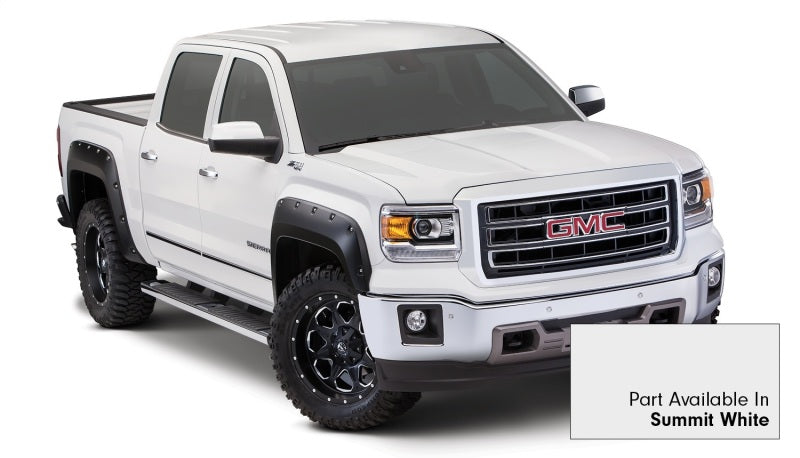 Bushwacker 19-21 Chevrolet Silverado 1500 Pocket Style Flares 4pc - Summit White 40927-14