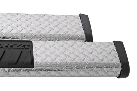 Deezee Universal Tubes - 6In Oval - Brite Tread Aluminum (CrewCab) DZ 16421