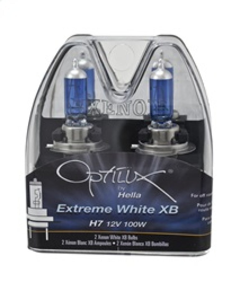 Hella Optilux H7 100W XB Extreme Blue Bulbs (Pair) LAH71070307