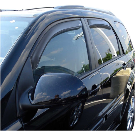 AVS 05-09 Chevy Equinox Ventvisor In-Channel Front & Rear Window Deflectors 4pc - Smoke 194319