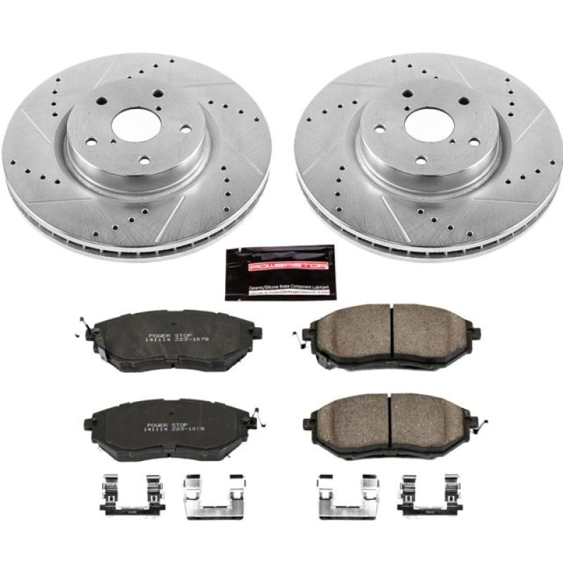 Power Stop 06-07 Subaru B9 Tribeca Front Z23 Evolution Sport Brake Kit K4603