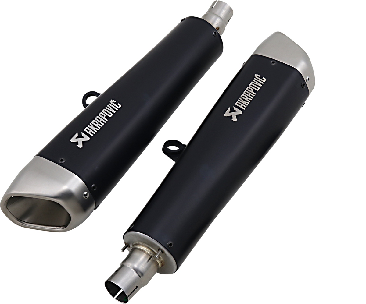 Silenciadores AKRAPOVIC de titanio negro S-T12SO2-HCQTBL 1811-3942