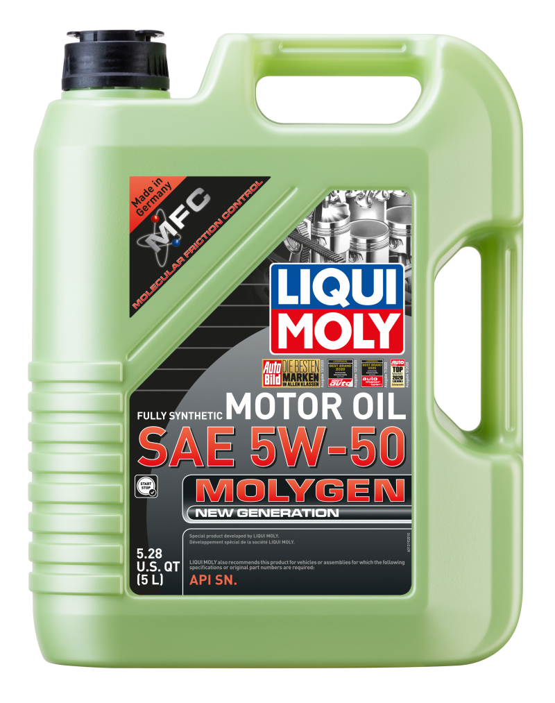 LIQUI MOLY 5L Molygen New Generation Motor Oil SAE 5W50 20310