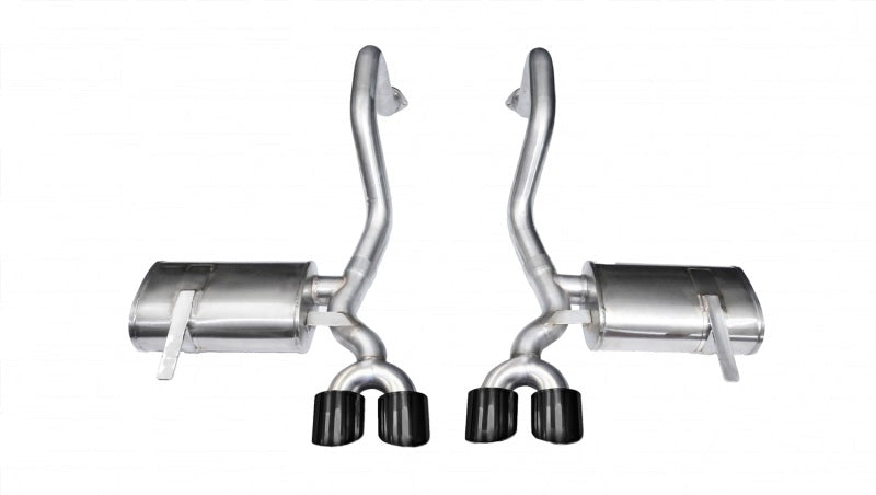 Corsa 97-04 Chevrolet Corvette C5 Z06 5.7L V8 Black Xtreme Axle-Back Exhaust 14961BLK
