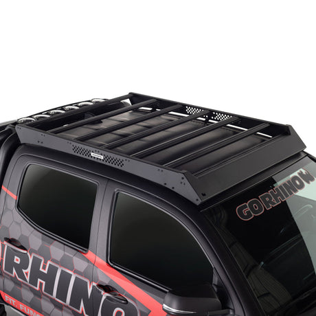 Go Rhino 16-23 Toyota Tacoma DC Ceros Low Profile Roof Rack - Tex. Blk 5933000T