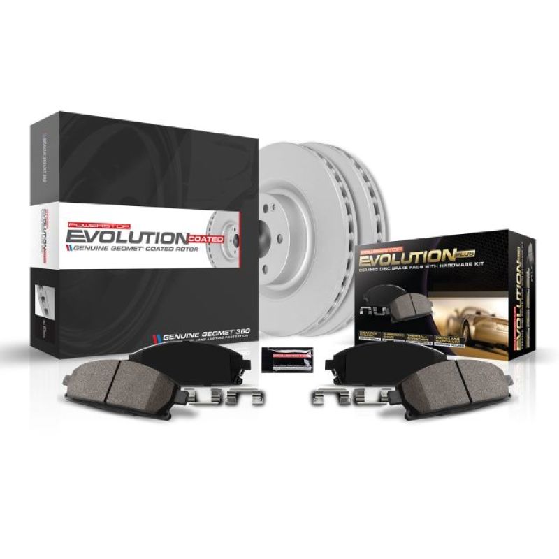 Power Stop 13-19 Honda Accord Front Z17 Evolution Geomet Coated Brake Kit CRK6515