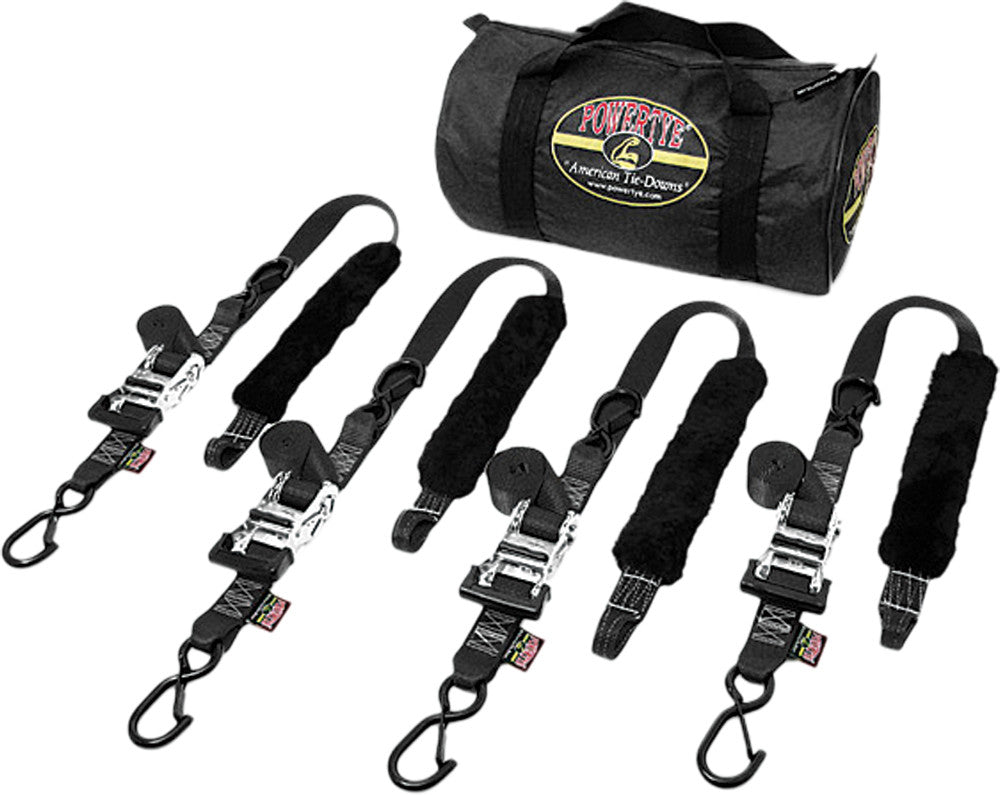 POWERTYE Fat Strap Trailer Kit Black 1.5"X6.5' TRAILERKIT-82