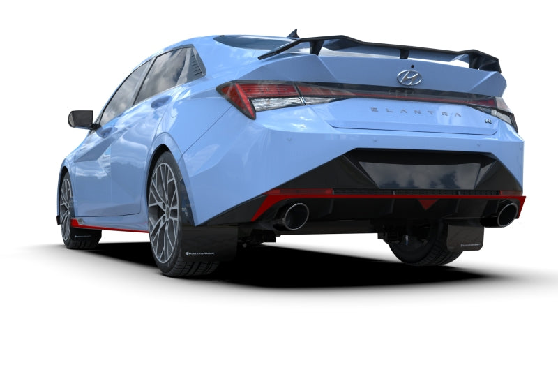 Rally Armor 2022 Hyundai Elantra N & N Line Black Mud Flap w/ Grey Logo MF79-UR-BLK-GRY