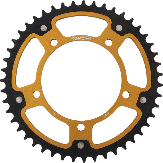 SUPERSPROX Rear Stealth Sprocket Alu/Stl 47t-520 Gld Hay/Suz/Tri RST-1793-47-GLD