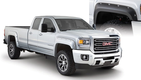 Bushwacker 15-18 GMC Sierra 2500 HD Pocket Style Flares 4pc 78.8/97.6in Bed - Black 40967-02