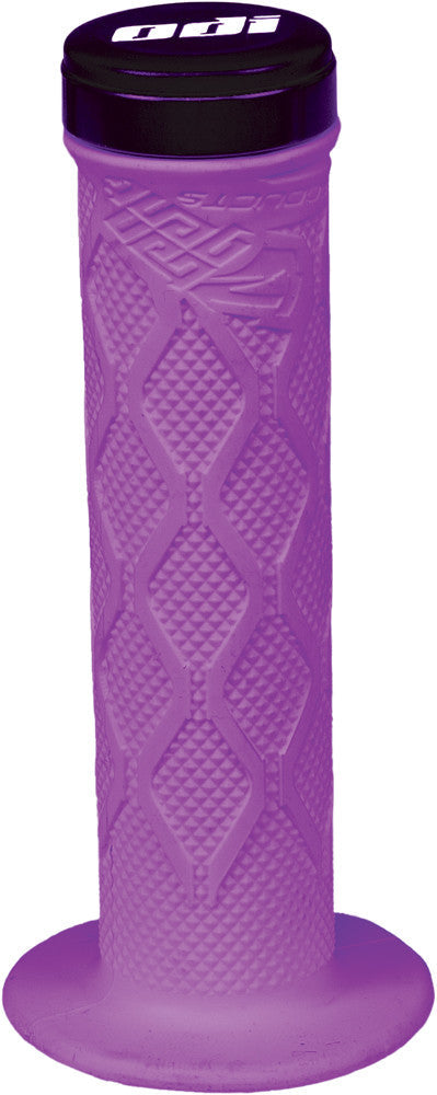 TANGENT Mini Lock-On Grips Purple W/Black Alloy Clamp 100mm 16-2201PU