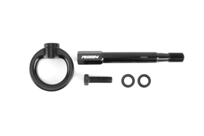Perrin 2022 Subaru WRX / 18-21 Crosstrek / 14-21 Forester Tow Hook Kit (Front)  - Black PSP-BDY-237BK