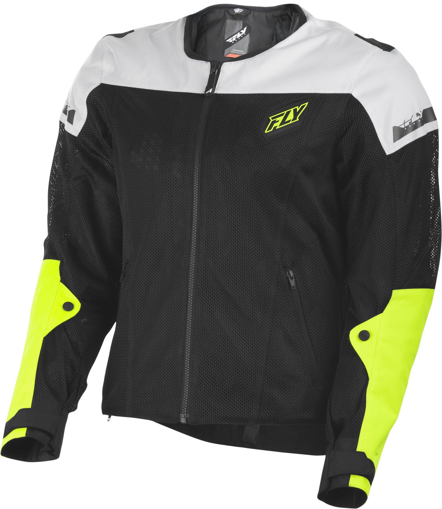 FLY RACING Flux Air Mesh Jacket Black/Hi-Vis 2x #6179 477-4075~6