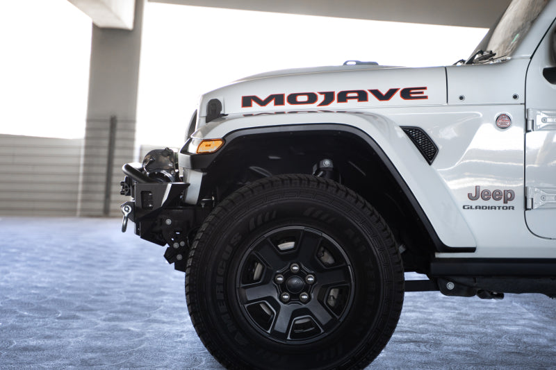 DV8 Offroad 18-23 Jeep Wrangler JL / 20-23 Jeep Gladiator JT FS-7 Mid-Width Winch Front Bumper FBJL-07
