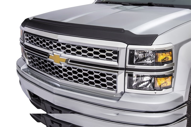 AVS 15-18 Chevy Silverado 2500 Aeroskin II Textured Low Profile Hood Shield - Black 436087