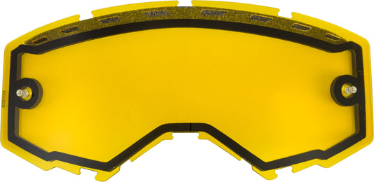 FLY RACING Dual Lens W/Vents And Post Yellow FLB-029