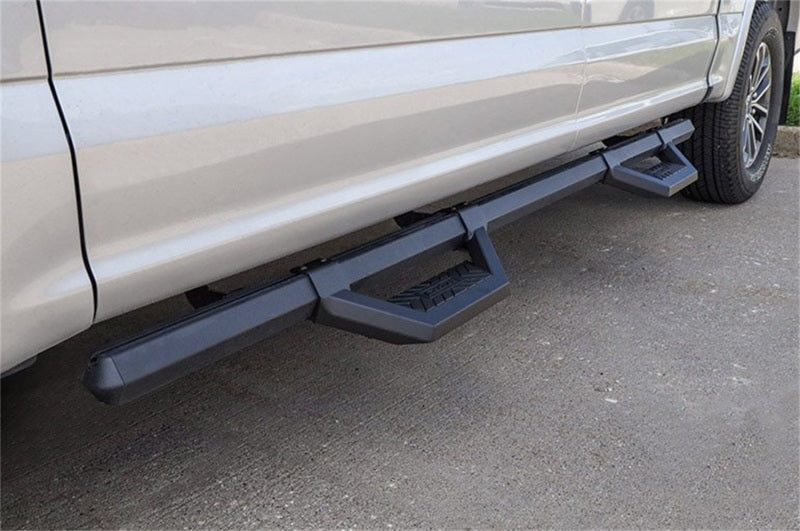 Deezee 99-23 Chevrolet/GMC/Dodge/Ford Full Size Truck Hex Cast -Super Cab Side Steps (Txt Blk) DZ 66311CTB