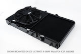 CSF 92-00 Honda Civic All-Aluminum Fan Shroud w/12in SPAL Fan - Black Finish 2858FB