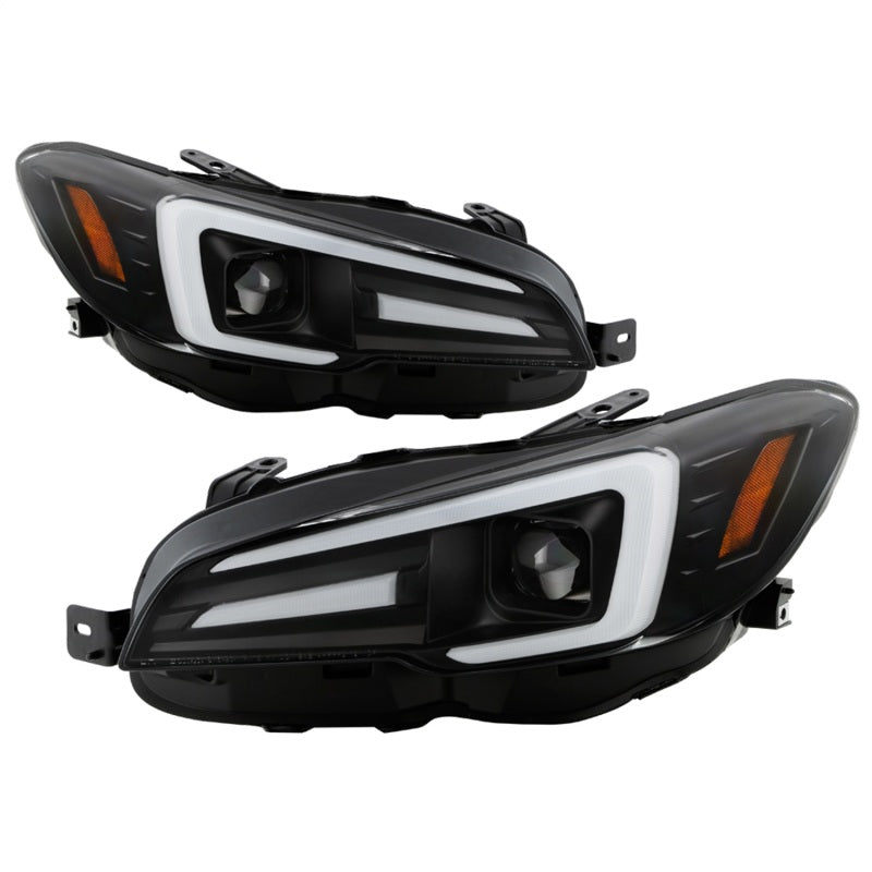 Spyder Subaru Impreza WRX 15-20 Halogen Model Projector Headlights - Black PRO-YD-SWRX15SI-SBSEQ-BK 5088086