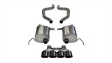 Corsa 2015 Chevy Corvette Z06 3in Axle Back Exhaust, Black Quad 4.5in Tip (Xtreme) 14766BLK