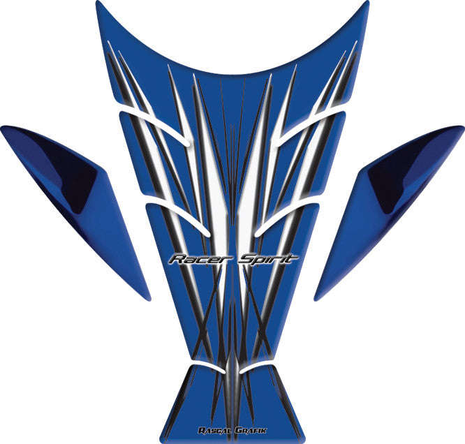 RASCAL GRAFIK Tank Pad Yam R6 '06-09 Blu/Grey RA36069