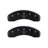 MGP 4 Caliper Covers Engraved Front 2015/Mustang Engraved Rear 2015/Bar & Pony Red/Silve 19in. Min 10204SMB2RD