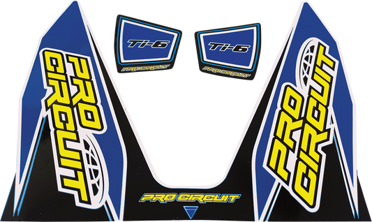 PRO CIRCUIT Ti-6 Decal - Dark Blue DC22TI6-DB