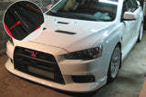 Rally Armor 2008+ Mitsubishi EVO X UR Black Mud Flap w/ Silver Logo MF10-UR-BLK/SIL