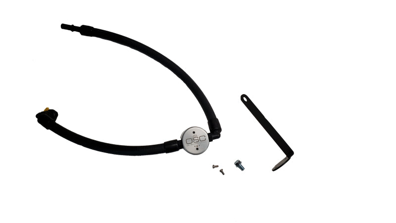 J&L 2021.5-2022 Ford Bronco 2.3L EcoBoost Oil Separator 3.0 Passenger Side - Clear Anodized 3075P-C