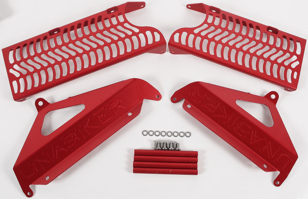 UNABIKER Radiator Guard (Red) SRMZ25013-R