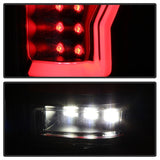 Spyder 04-08 Ford F-150 Projector Tail Lights - Light Bar DRL LED - Black ALT-YD-FF15004V2-LBLED-BK 5084170