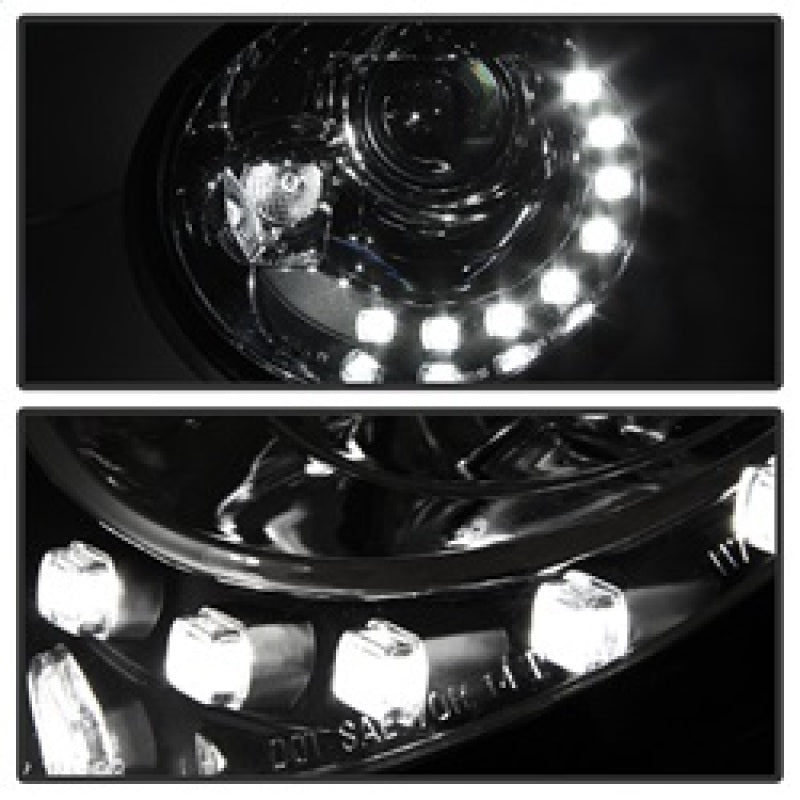 Spyder Volkswagen Beetle 1998-2005 Projector Headlights DRL Chrome PRO-YD-VB98-DRL-C 5080554