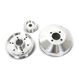 BBK 96-01 Mustang 4.6 GT Cobra Underdrive Pulley Kit - Lightweight CNC Billet Aluminum (3pc) 1555