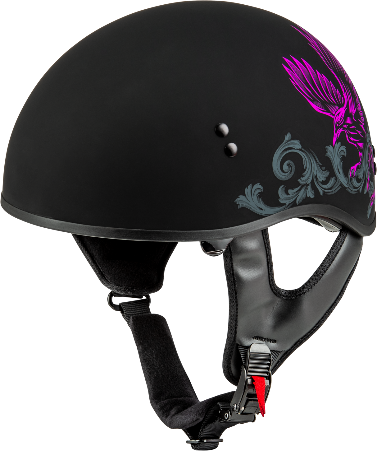 GMAX Hh-65 Corvus Helmet Matte Black/Purple/Grey Xl H16510967