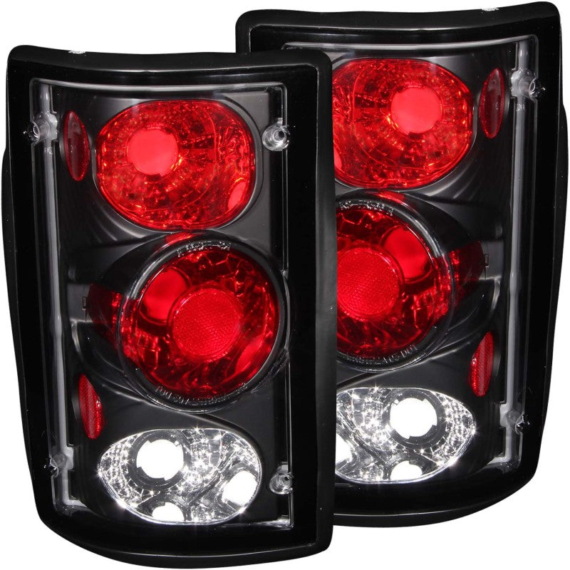 ANZO 2000-2005 Ford Excursion Taillights Black 211051